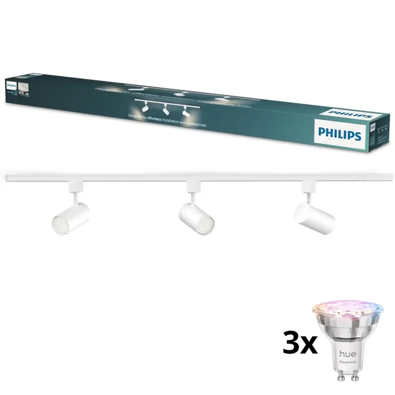 Cenový Hit Philips - LED RGBW Stmívatelné bodové svítidlo v lištovém systému EASYLINK HUE 3xGU10/4,7W/230V 2200-6500K 1m bílá