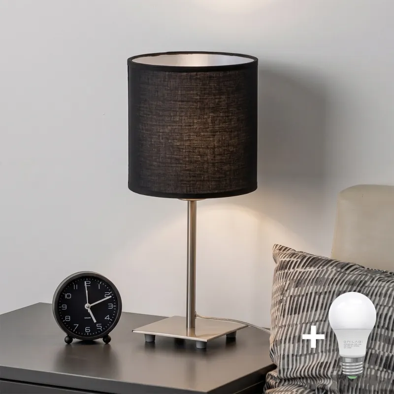 Bezpečná Platba Brilagi - LED Stolní lampa NUBILA 1xE27/60W/230V černá