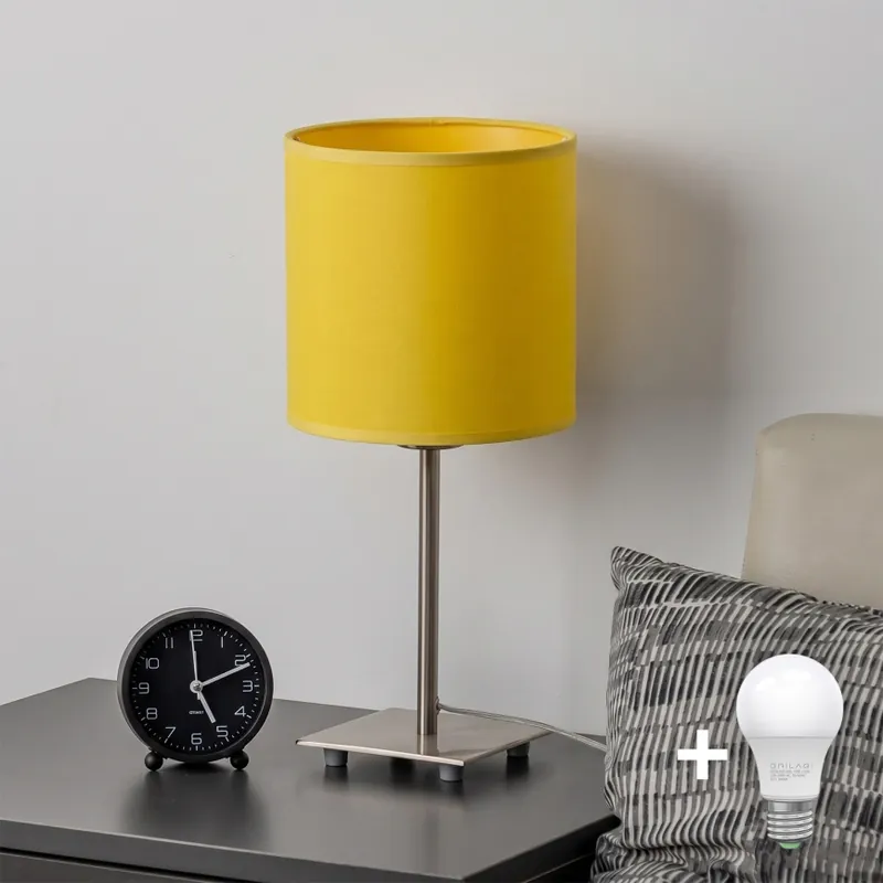 Akce Brilagi - LED Stolní lampa NUBILA 1xE27/60W/230V žlutá