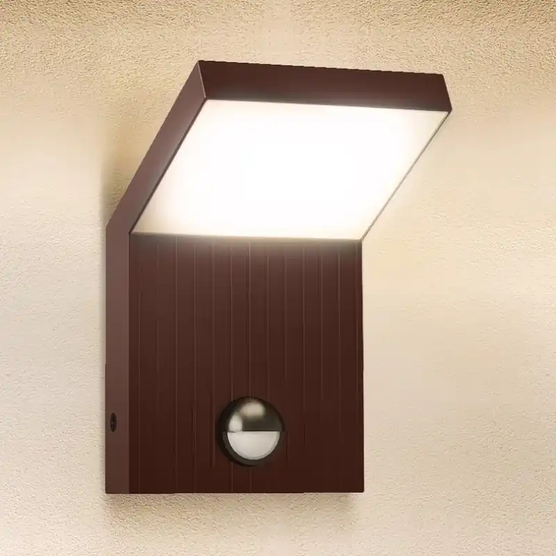 Objednat Nyní Brilagi - LED Venkovní nástěnné svítidlo se senzorem RIANO LED/8W/230V hnědá IP65