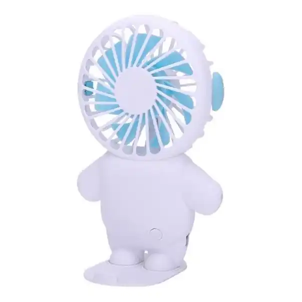 Nízká Cena Nabíjecí kapesní ventilátor 4,5W/5V 300 mAh bílá/modrá