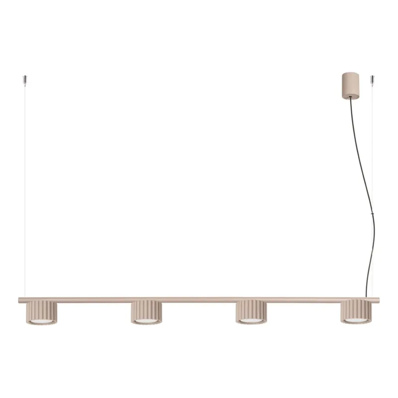 Vysoce Kvalitní Lustr na lanku AURA 4xGX53/10W/230V taupe
