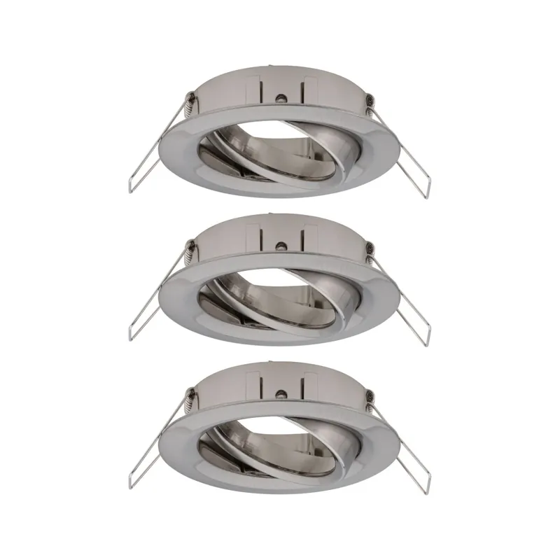 Paulmann Choose, sada výklopných bodovek kartáčovaná ocel, 3x10W, průměr 8,4cm Akční Cena