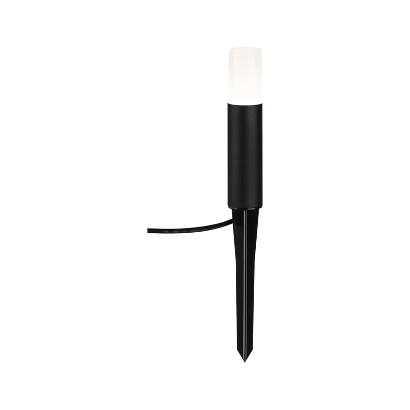 Paulmann Plug&Shine Flarea, vekovní černé sloupkové svítidlo LED 3,6W 3000K, výška 20cm , IP65 Bezpečná Platba