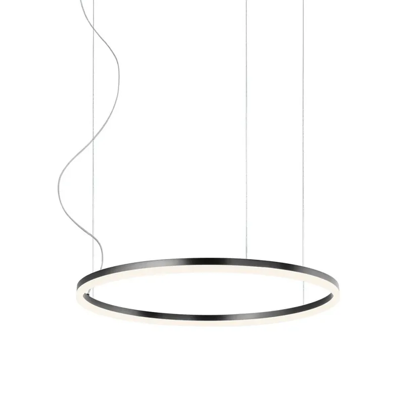 Redo Orbit direct, závěsné kruhové svítidlo, 40,5W LED 3000K stmívatelné TRIAC, černá, prům. 60cm Levný