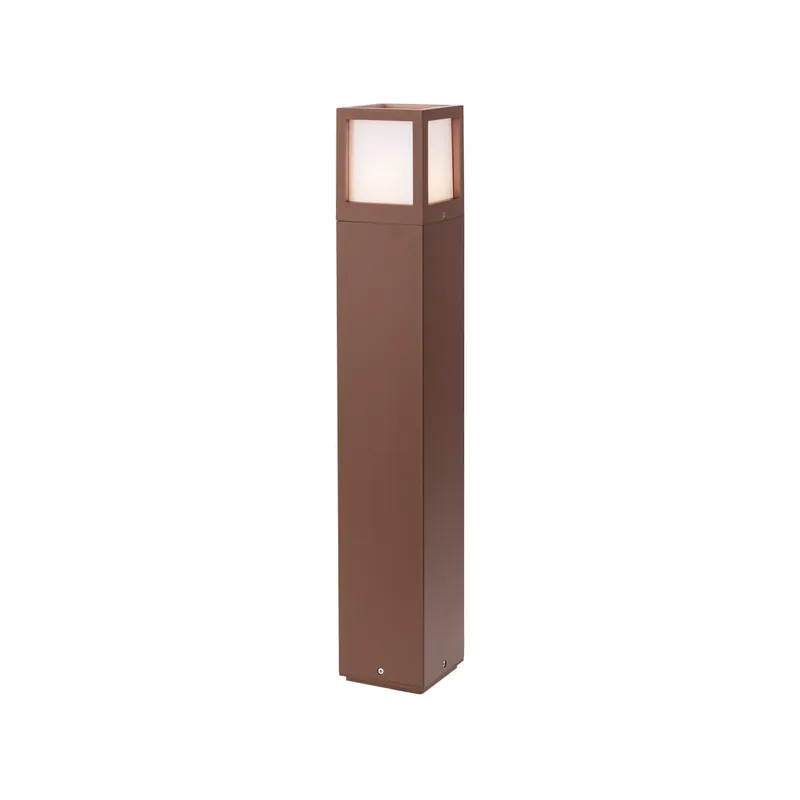 Redo Brick, hnědé venkovní sloupkové svítidlo, 1xE27, výška 65cm, IP54 Expresní Doručení
