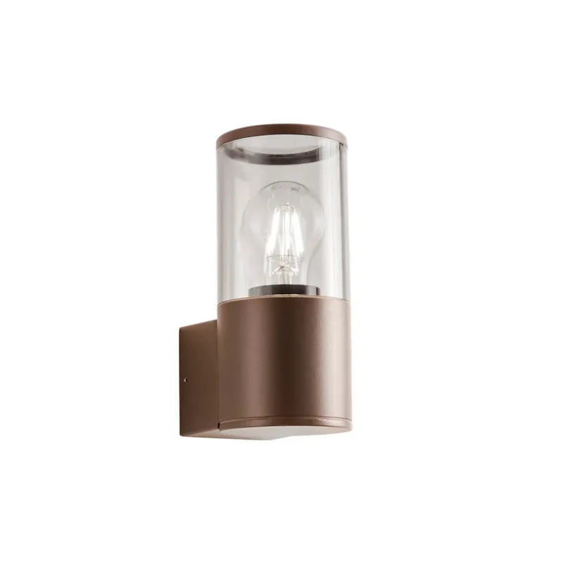 Nová Kolekce Redo Fred, hnědá venkovní nástěnná lampa, 1xE27 max 20W, výška 20cm, IP54