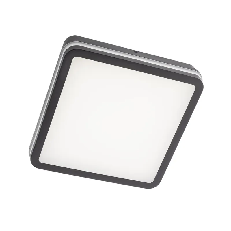 Zlevněný Redo Isola, stropní venkovní svítidlo LED 24W 3000/4000/6500K, antracit, rozměr 26x26cm, IP54