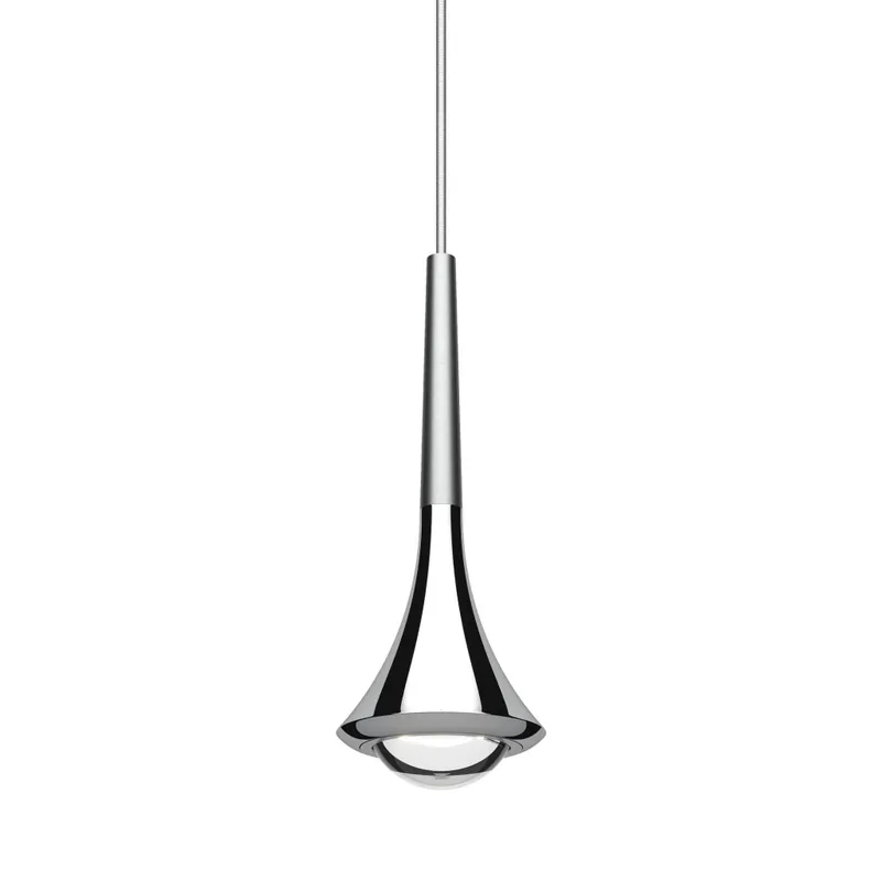 Lodes Rain cluster, závěsné svítidlo ve tvaru kapky chrom/broušený chrom, 1x11W LED 2700K stmívatelné, výška 21cm Jen Po Omezenou Doba