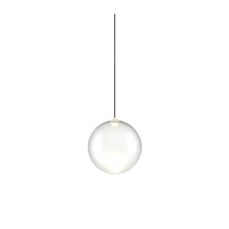Hit Sezóny Lodes Random Solo 12, závěs z bílého foukaného skla, 1x1W LED 2700K, prům.12cm