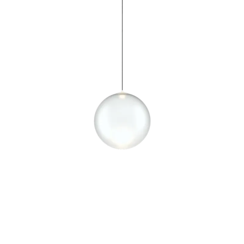 Nejlepší Volba Lodes Random Solo 14, závěs z bílého foukaného skla, 1x1W LED 2700K, prům.14cm