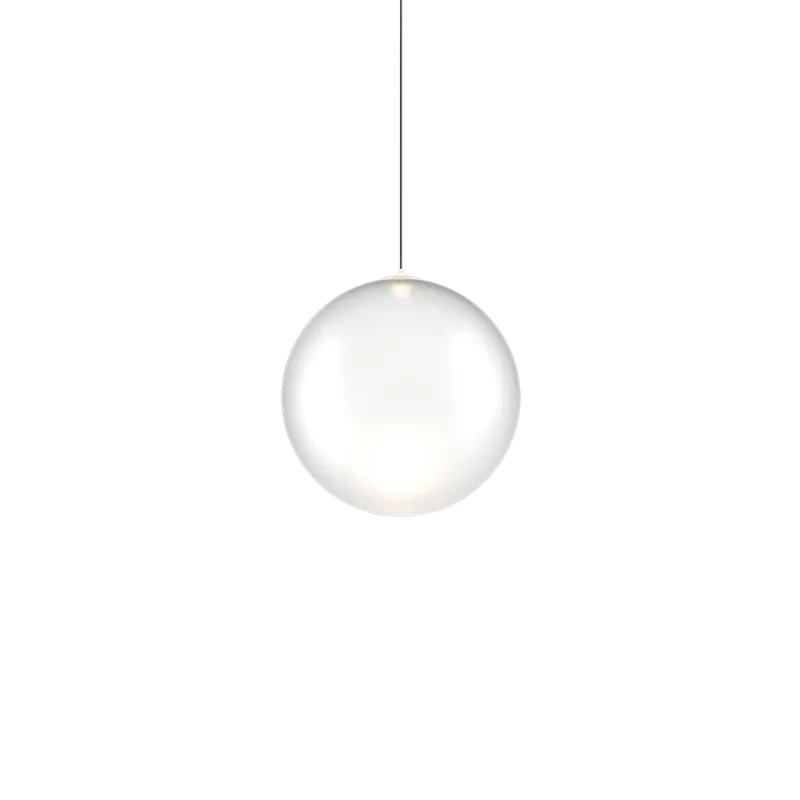 Lodes Random Solo 18, závěs z bílého foukaného skla, 1x1W LED 2700K, prům.18cm Super Cena