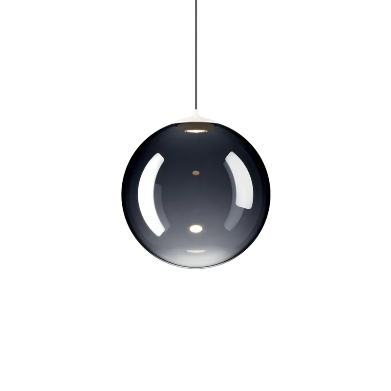 Lodes Random Solo 23, závěs z kouřového foukaného skla, 1x3W LED 2700K, prům.23cm Speciální Cena