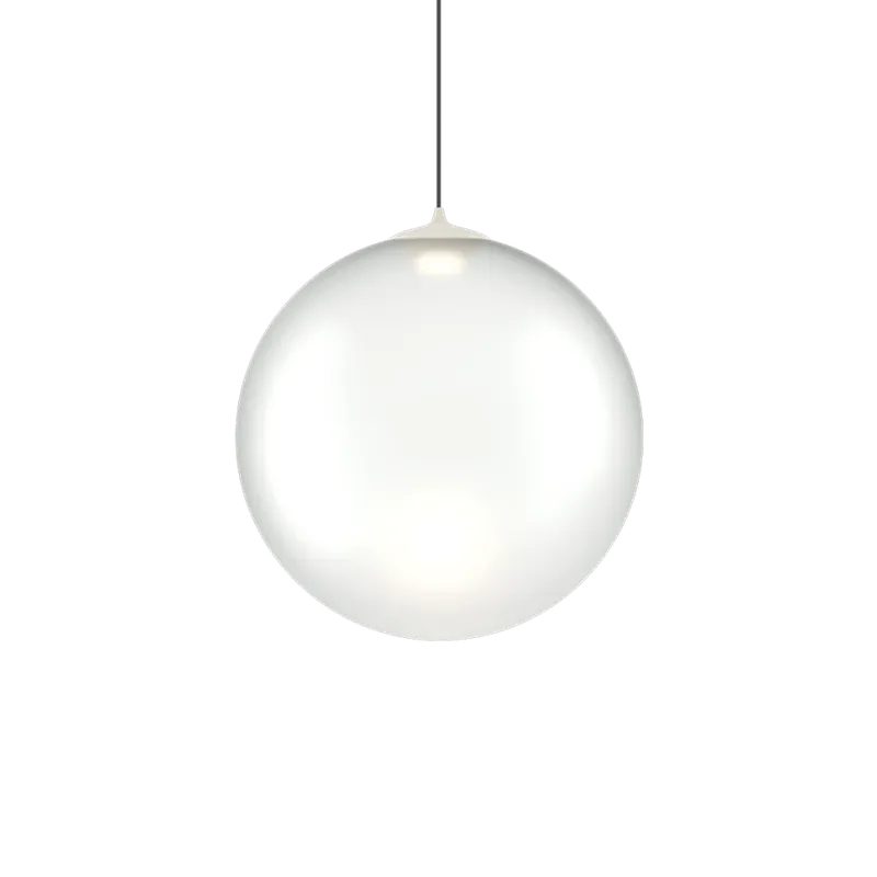 Pouze Dnes Lodes Random Solo 28, závěs z bílého foukaného skla, 1x3W LED 2700K, prům.28cm