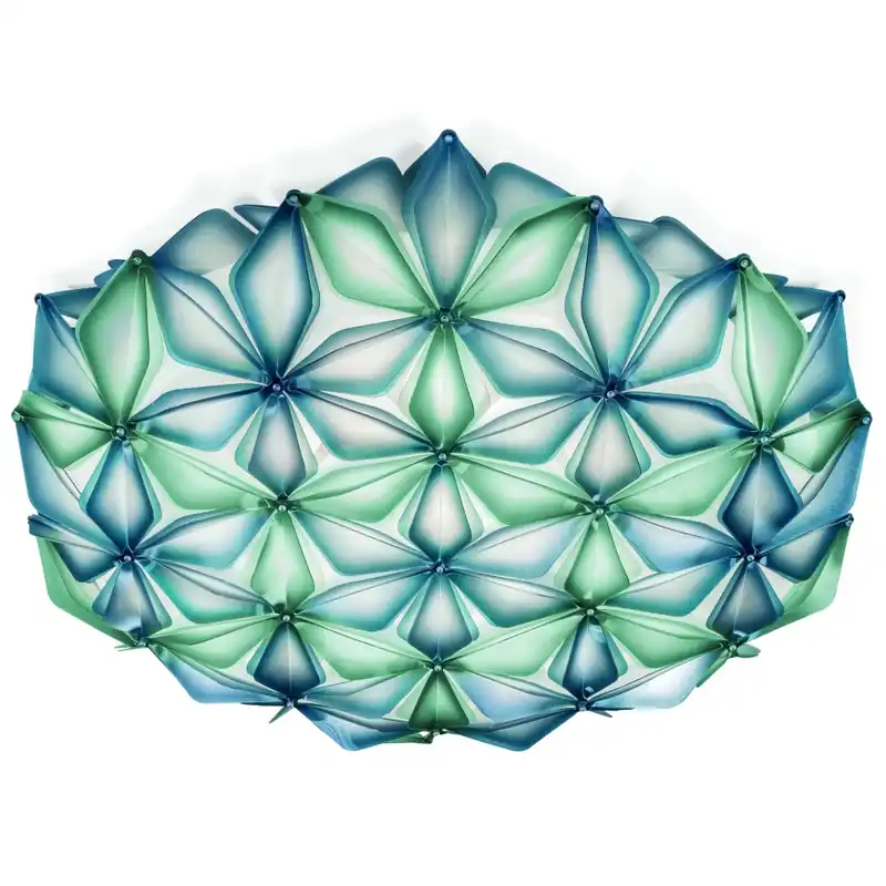 Slamp La Vie large, modré designové svítidlo, 3x12W LED E27, prům. 71cm Vrácení Zdarma