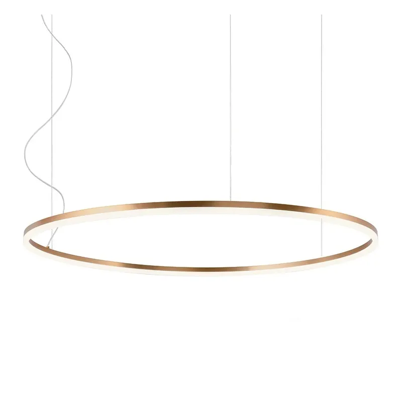 Autentický Redo Orbit direct, závěsné kruhové svítidlo, 68W LED 2700/3000K DALI, bronz, prům. 100cm