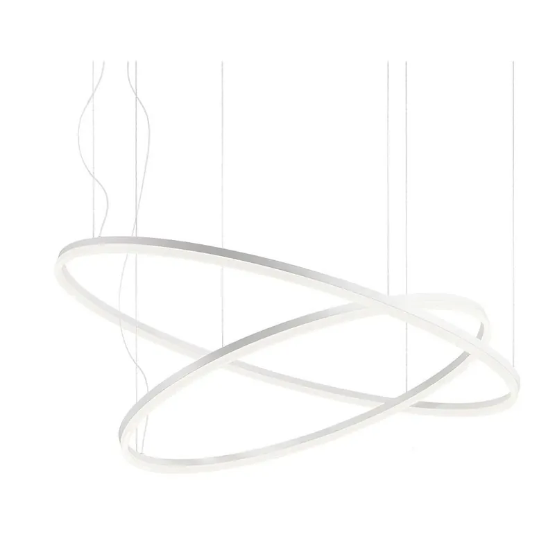 Redo Orbit direct, závěsné kruhové svítidlo, 40,5+68W LED 3000K, stmívatelné DALI bílá, prům. 60+100cm Nakupujte Hned