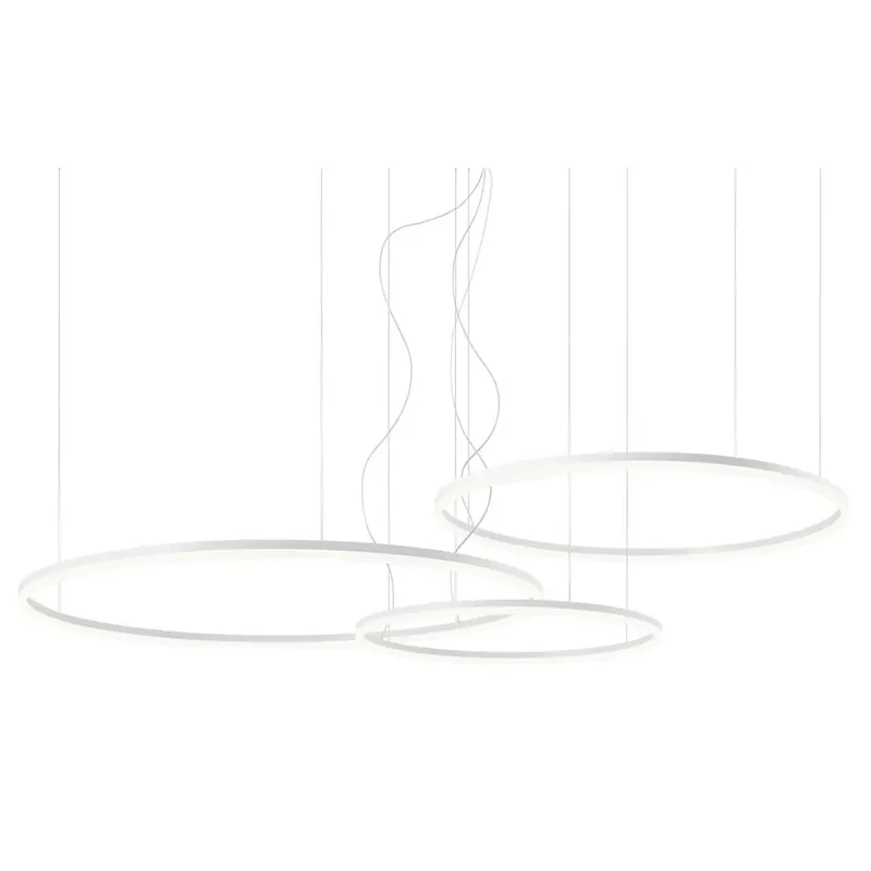 Redo Orbit direct, závěsné kruhové svítidlo, 40,5+55+68W LED 3000K stmívatelné TRIAC , bílá, prům. 60+80+100cm Rychlé Dodání
