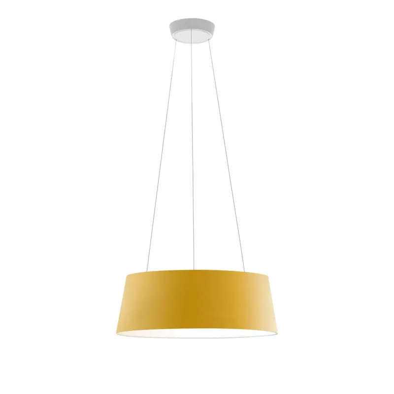 Pouze Dnes Stilnovo Oxygen_P, žluté závěsné svítidlo, 36W LED 3000K stmívatelné DALI, prům. 56cm
