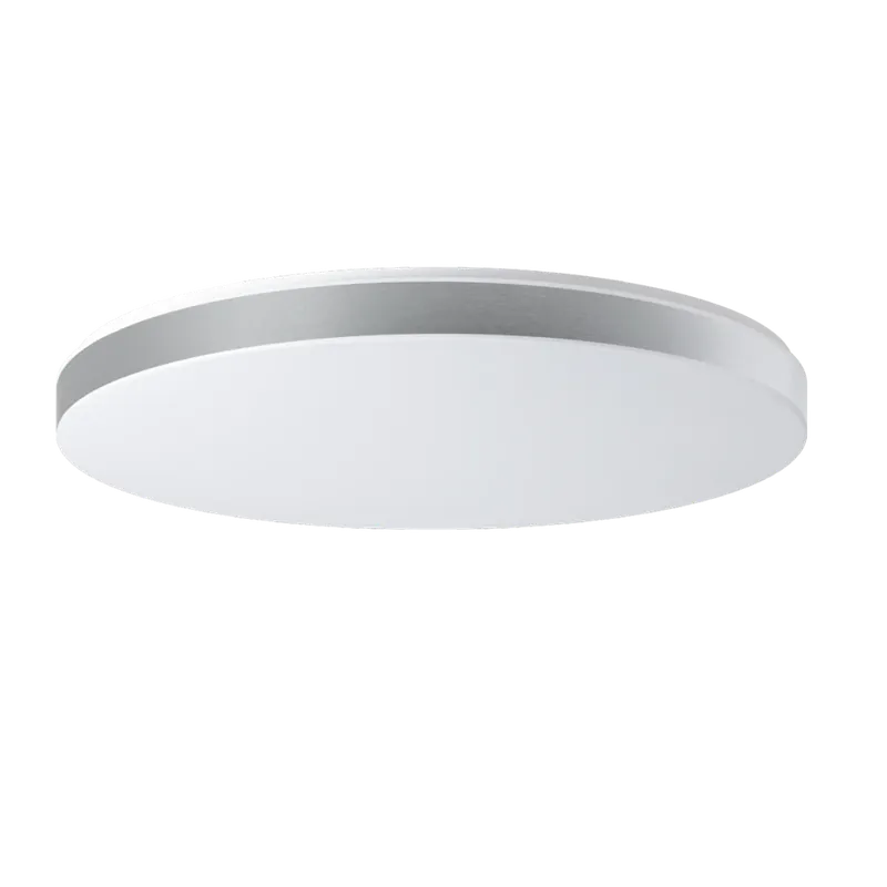 Osmont Delia C5, stropní svítidlo LED 98W, 3000K, polymetylmetakrylát s dekorativním stříbrným pásem, prům. 90cm Autentický