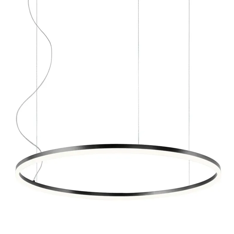 Rychlé Dodání Redo Orbit direct, závěsné kruhové svítidlo, 55W LED 4000K stmívatelné TRIAC, černá, prům. 80cm