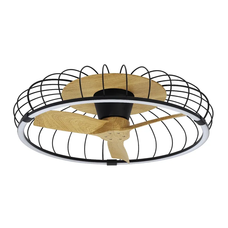 Mantra Nature, stropní svítidlo s ventilátorem a dálkovým ovladačem, LED 75W 2700K-5000K, černá, průměr 79cm Koupit Online