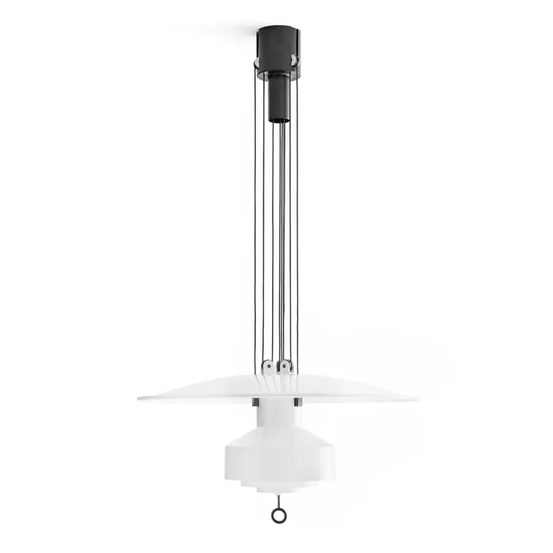 Stilnovo Saliscendi, bílé stahovací LED svítidlo, 33W LED 2700K stmívatelné DALI, prům. 63cm Expresní Doručení