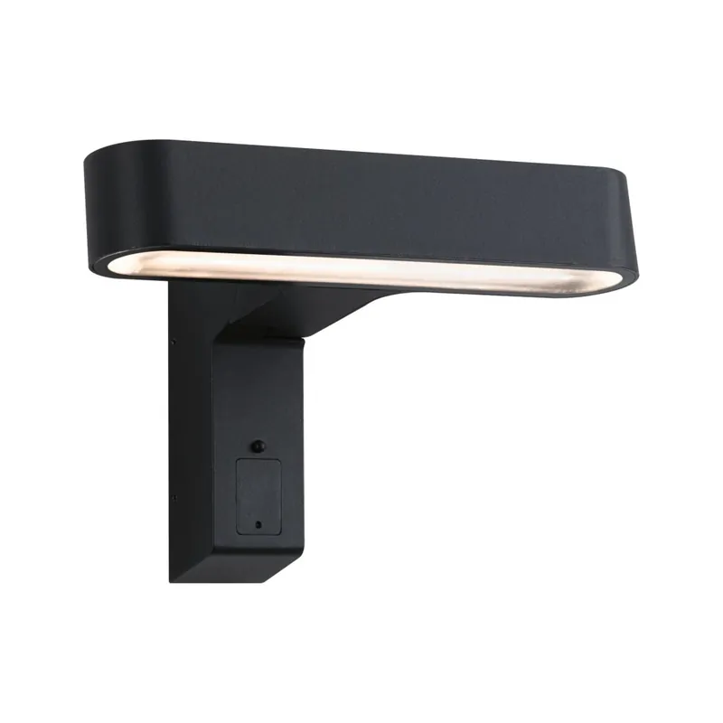 Speciální Cena Paulmann Ito Horizontal, nástěnné svítidlo se senzorem, 6W LED 3000K, antracit, šířka 22,4cm, IP44
