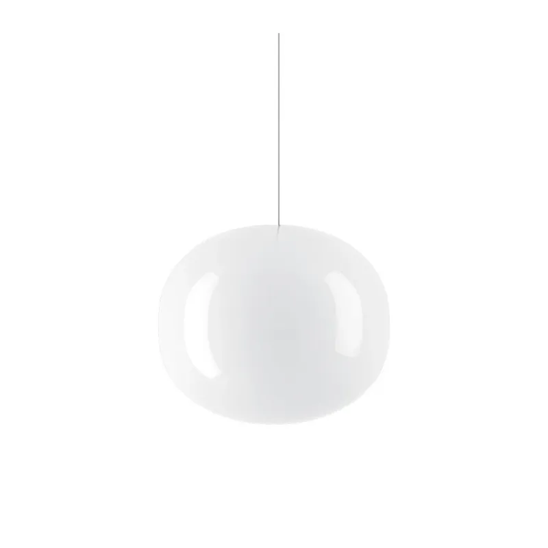 Lodes Volum 29, závěs z bílého foukaného skla, 1x25W E27, prům.29cm Nejlepší Volba