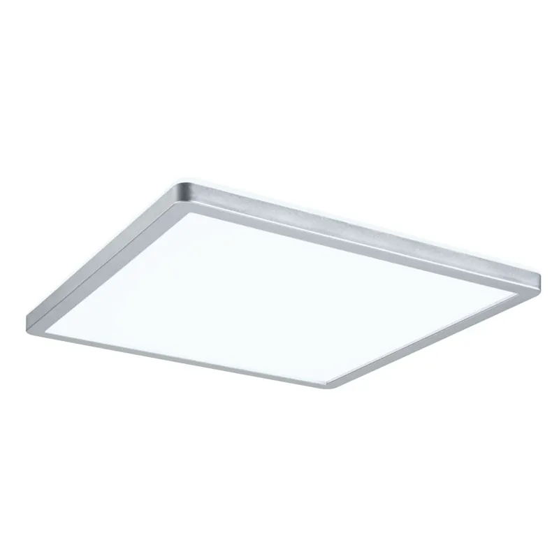 Paulmann Atria Shine, matně chromové stropní LED svítidlo s korónou, 16W LED 4000K, 29x29cm Hit Sezóny