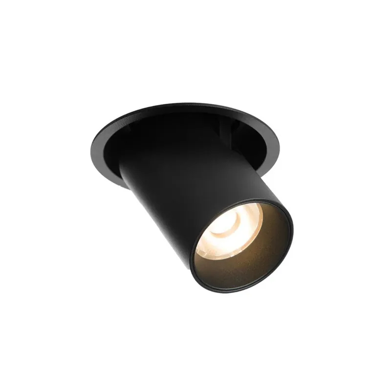 LED2 Hide, černá nastavitelná bodovka, 10/20W 3000K, prům. 10cm Cenově Výhodný
