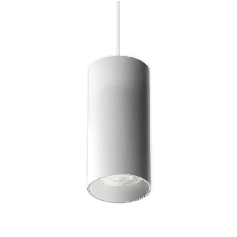 LED2 Luky Z, bílý závěsný váleček, 20W LED 3000K DALI, výška 19,2cm Sleva