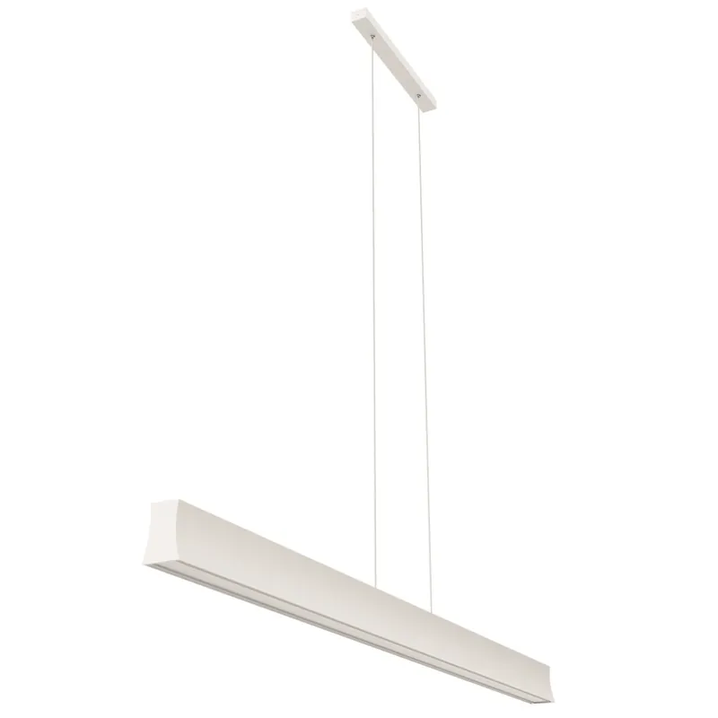 Značkový Mantra Hanok, lineární bílé závěsné svítidlo LED 38W 3000K 110°, délka 120cm