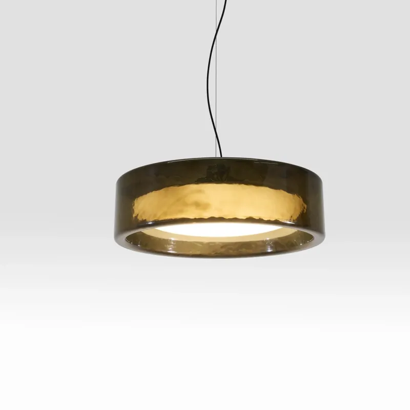 Nová Kolekce Marset Ringo 70, závěsné svítidlo z kouřového skla, LED 26,8W 2700/3000/4000K, průměr 70cm, TRIAC