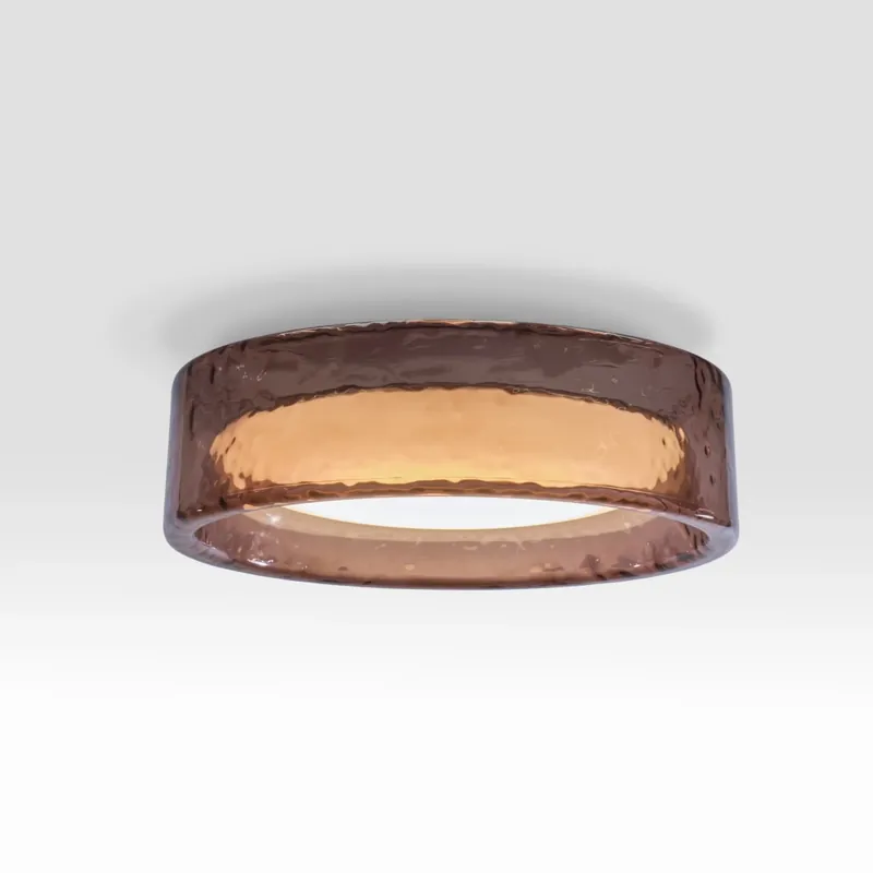 Zlevněný Marset Ringo 70, stropní svítidlo z růžového skla, LED 26,8W 2700/3000/4000K, průměr 70cm, TRIAC