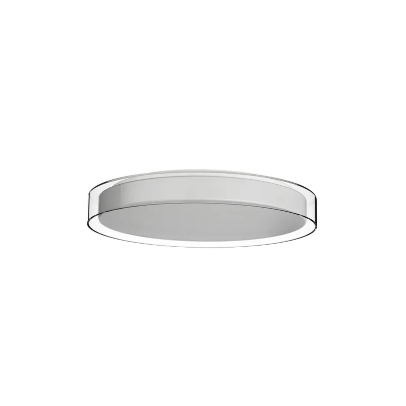 Osmont Citadela 1, stropní svítidlo bílé sklo/čirý límec, bílá montura, 26W LED 3000K, Ø 42cm, IP44 Novinka