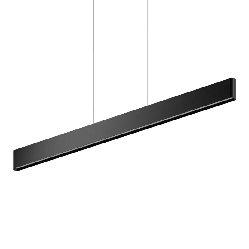 Tovární Cena Linea Light Satori_P, černé závěsné svítidlo se svícením nahoru/dolu, 36W LED 2700K stmívatelné DALI/PUSH, délka 114cm