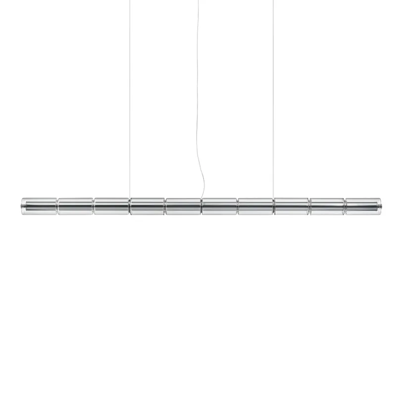 Vrácení Zdarma Flos Luce Cilindrica S2, závěsné svítidlo se stmívačem, 145W LED 2700K, délka 238cm