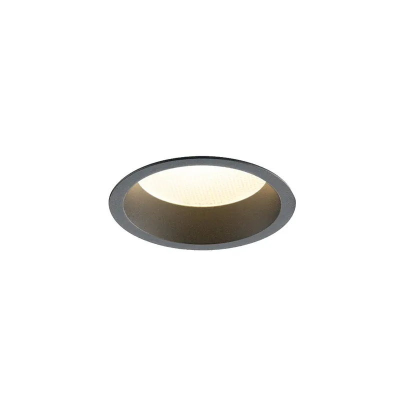 Sezónní Sleva LED2 Zeta 2 XS, černé svítidlo pro zapuštění, 6/10W LED 2700K/3000K/4000K, ⌀10,3cm, IP44