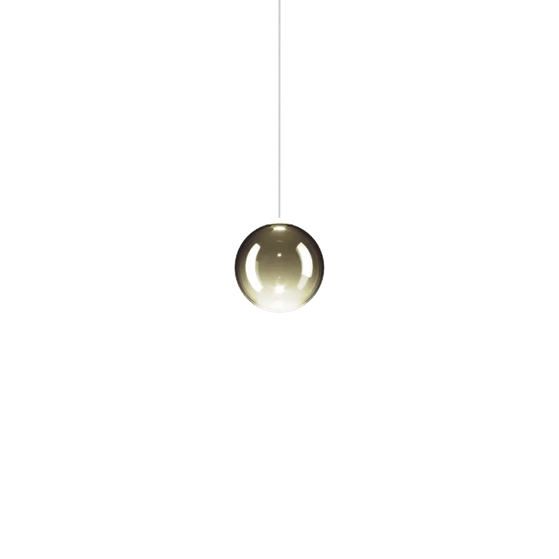 Nejlepší Volba Lodes Random Solo 10, závěs ze zlatozeleného foukaného skla, 1x3W LED 3000K, prům.10cm