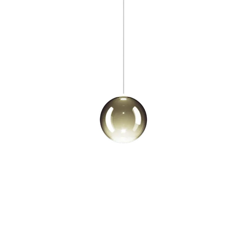 Expresní Doručení Lodes Random Solo 12, závěs ze zlatozeleného foukaného skla, 1x1W LED 3000K, prům.12cm