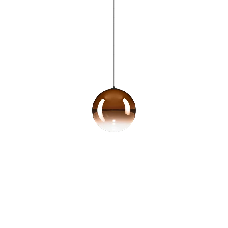 Horká Nabídka Lodes Random Solo 12, závěs z oranžového foukaného skla/černý kabel, 1x1W LED 3000K, prům.12cm