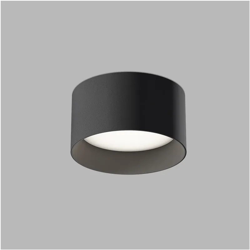 Nová Kolekce LED2 Zeta 2 ON S, černé stropní svítidlo, 8/12W LED 2700K TRIAK, ⌀12cm