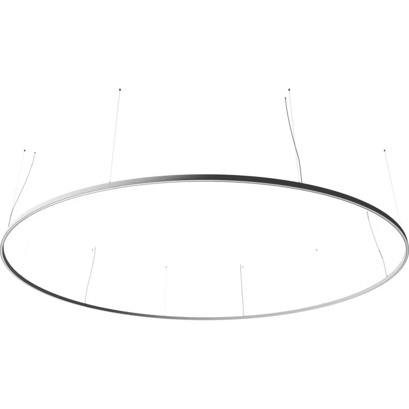 Nízká Cena Ilti Zirkol Circle Up-Downlight, bílé kruhové závěsné svítidlo, 452W LED 4000K DALI/PUSH, Ø500cm