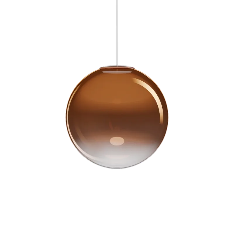 Must-Have Lodes Non Random 33, závěs z bronzového foukaného skla, 1x7W LED 2200/2700/3000K, prům.33cm