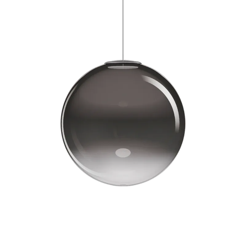 Omezená Nabídka Lodes Non Random 38, závěs z kouřového foukaného skla, 1x7W LED 2200/2700/3000K, prům.38cm