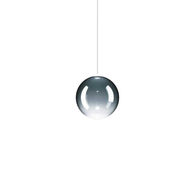Akční Cena Lodes Random Solo 14, závěs z azurově modrého foukaného skla, 1x1W LED 3000K, prům.14cm