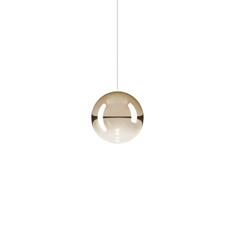 Novinka Lodes Random Solo 14, závěs ze světle zlatého foukaného skla, 1x1W LED 2700K, prům.14cm