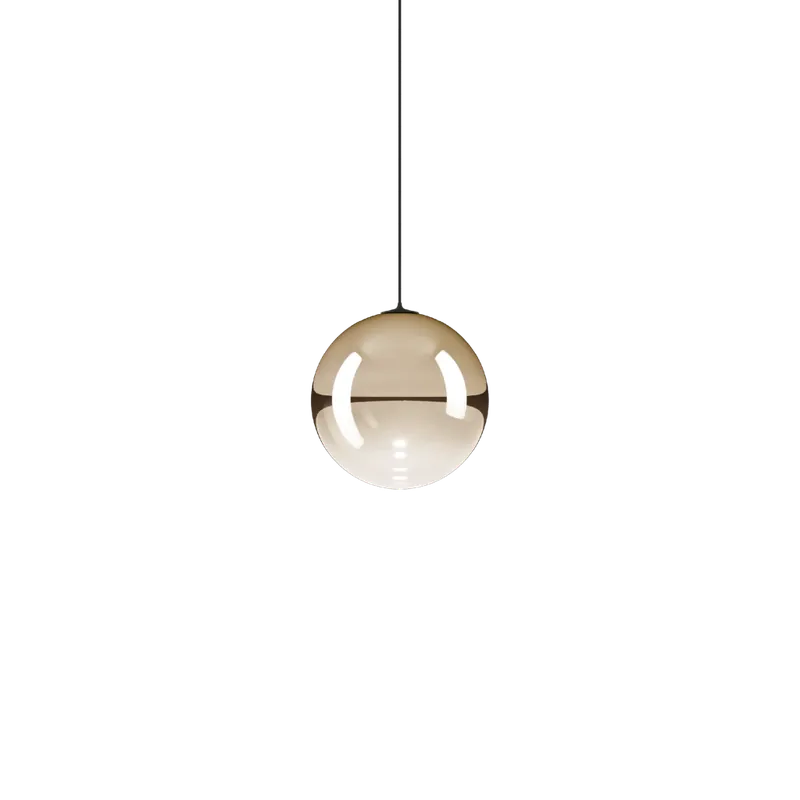 Lodes Random Solo 14, závěs ze světle zlatého foukaného skla/černý kabel, 1x1W LED 2700K, prům.14cm Cenově Výhodný