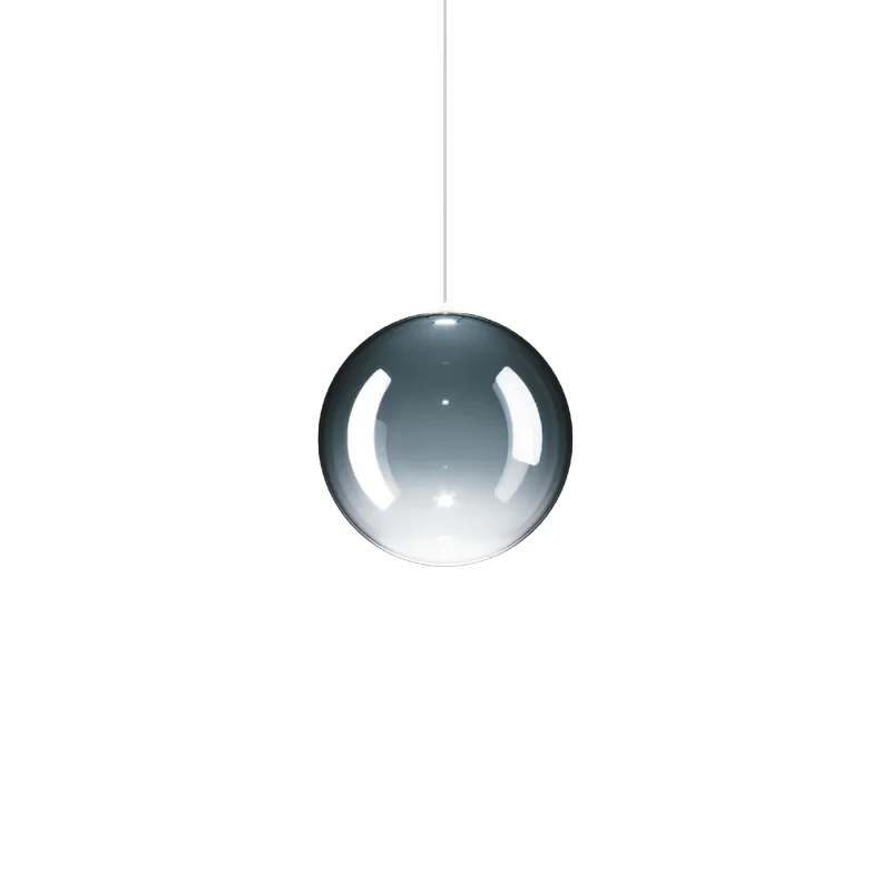 Lodes Random Solo 18, závěs z azurově modrého foukaného skla, 1x1W LED 3000K, prům.18cm Ověřený
